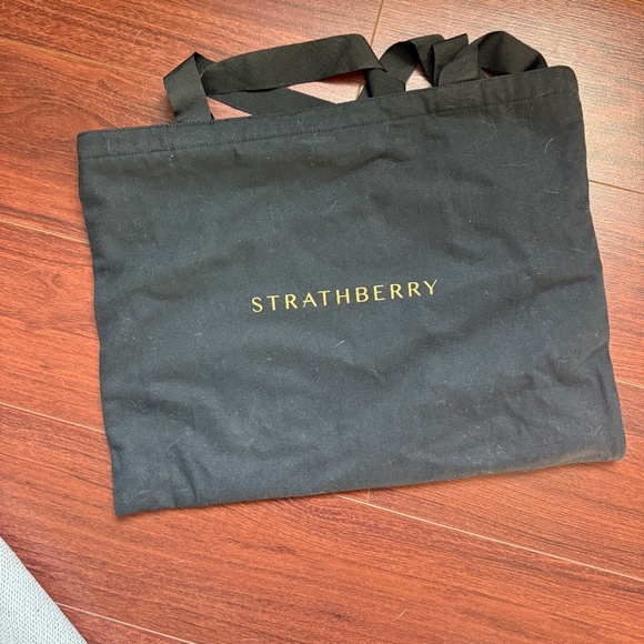 Strathberry Mini Dome Crossbody Bag in Blush Rose. - Picture 6 of 6